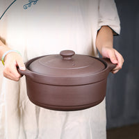 Yixing Zisha Clay Pot for Soup, Stews, and Hotpot - Flame-Resistant, Unglazed Cookware