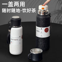 Large Capacity 316 Stainless Steel Insulated Water Bottle with Tea Infuser for Travel and Sports