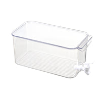 Large Capacity Cold Water Pitcher with Faucet for Refrigerator, Iced Beverage Dispenser, Outdoor Fruit and Vegetable Container