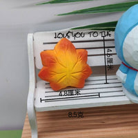 Wooden Maple Leaf Carving Ornament Photography Prop