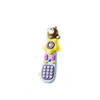 Baby Musical Phone Toy with Teether and Whistle, Early Education Remote Control Toy for Infants