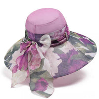 Women's Wide Brim Sun Hat UV Protection Outdoor Fashionable Summer Visor