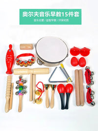 Orff Musical Instrument Set for Kids, Early Childhood Percussion Toy for Music Education