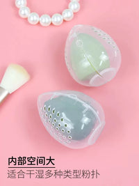 Silicone Makeup Sponge Holder, Portable Travel Beauty Blender Case, Dustproof & Breathable