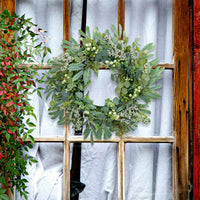 Artificial Berry Eucalyptus Garland Wreath for Holiday Decor