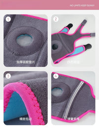 Kids' Adjustable Sports Knee Pads for Running Cycling Hiking with Silicone Spring Support