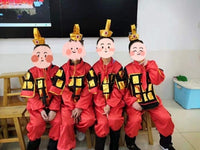 Kids Chinese Hanfu Soldier Costume for Stage Performance