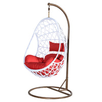 Rattan Woven Bird's Nest Indoor Outdoor Hanging Basket Chair Swing for Patio Balcony