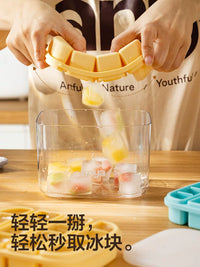 Anya Pure Silicone Ice Cube Tray Food Grade Multi-Grid Ice Box for Home Use Storage and High Temperature Soft Food Supplement