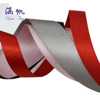 Metallic Gold/Silver Weave Satin Ribbon for Crafts and Embellishments