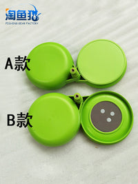 Mini Magnetic Fishing Bait Tray with Double-Layer Design for Fishing Chairs and Boxes