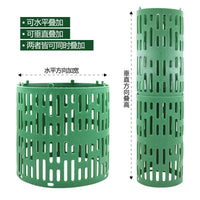 Adjustable Interlocking Plastic Tree Trunk Protector Guard for Seedlings and Young Trees
