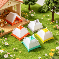 1:12 Dollhouse Miniature Camping Tent for Outdoor Scene Decor