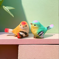 Resin Bird Figurines for Home Garden and Patio Decor