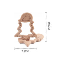 Beech Wood Animal Teether for Babies - Handmade Soothing Teething Toy