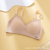 Jelly Strip Sports Bra for Women, Seamless Support and Lift, Adjustable with Side Breast Coverage