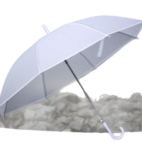 Transparent Long-Handle Automatic Umbrella for Rain and Sun Protection