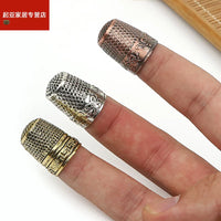 Adjustable Metal Thimble for Sewing and Crafting, Finger Protector