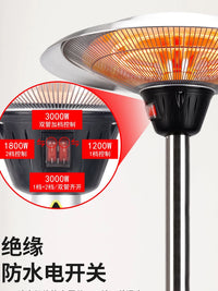 Outdoor Patio Heater Electric Umbrella-shaped Commercial/Home Fast Heating Standing Heater