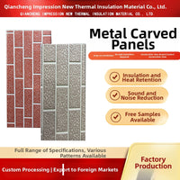 Insulated Metal Carved Panels for Prefabricated Light Steel Villas and Mobile Homes