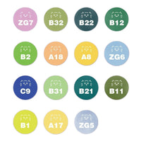 295-Color Cat Perler Bead Sticker Set for Easy Identification