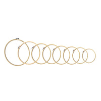 Bamboo Embroidery Hoop Set for Beginners, Round Wooden Cross Stitch Hoop Ring for DIY Needlework and Craft