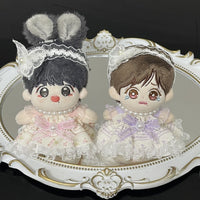 Handmade 10cm Cotton Doll Dress Cute Princess Floral Outfit for Starfish Body Dolls