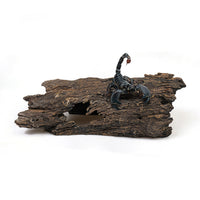 Reptile Hideaway Cave and Basking Platform for Lizards, Geckos, Spiders, and Scorpions