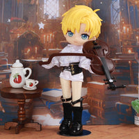Gothic Shirt for OB11 BJD Dolls and Blind Box Figures - 1/12 Scale European Style Doll Clothes