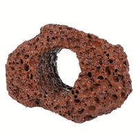 Aquatic Plant Fixing Red Volcanic Stone with Holes for Fish Tank Landscaping Decoration