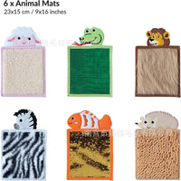Sensory Felt Animal Mat for Autism & Kids' Tactile Play