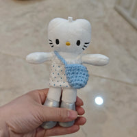 Knitted Mini Scarf for Plush Dolls and Figurines, Christmas Neck Warmer Accessory