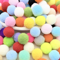 2cm High Elastic Pompoms for DIY Crafts and Apparel Decoration, Bulk Wholesale Available in 46 Colors