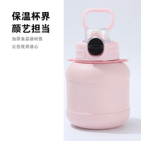 316 Stainless Steel Insulated Water Bottle with Straw, Portable Large Capacity for Gym & Outdoor