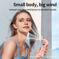 Mini USB Rechargeable Handheld Fan, Brushless Portable Cooler