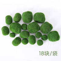 Artificial Moss Rocks for Terrariums, Planters, and Photography Props