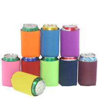 Neoprene Can Cooler Sleeve with Bottom for 12oz Soda Cans and Bottles