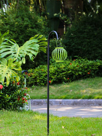Wrought Iron Garden Ground Stake Hook for Planters and Decorations