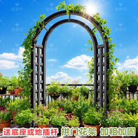 Garden Arch Trellis for Climbing Plants, Heavy Duty Metal Pergola for Outdoor Yard & Patio