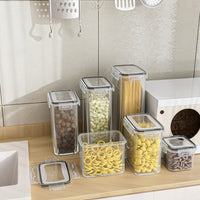 Food-Grade PP Transparent Airtight Food Storage Containers for Kitchen Pantry Organization