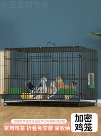 Quail and Chick Breeding Cage with Feeder and Drinker