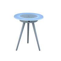 Multi-functional Wireless Charging Smart Side Table with Bluetooth Speaker, Nightstand, Coffee Table