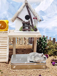 Pet Chinchilla Hamster Guinea Pig Cooling Ice Box Stainless Steel Ice Pad