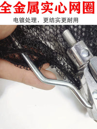 Foldable Triangular Fishing Net Head with Coated Mesh for Catching Large Fish