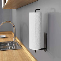 Self-Adhesive Stainless Steel Paper Towel Holder for Kitchen and Bathroom, No-Drill Wall Mount