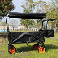 Outdoor Portable Folding Camping Cart with Wheels for Shopping and Travel