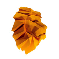 3D Papercraft Lion Head Wall Decor DIY Kit