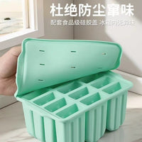 Food Grade Silicone Ice Pop Molds with Sticks and Bags - Easy Release Homemade Ice Cream Maker