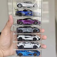 1:64 Diecast Car Display Shelf for Tomica Hot Wheels Matchbox Miniatures
