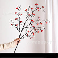 Artificial Red Berry Branch for Christmas & New Year Decor